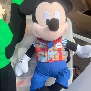 Mickey Mouse Plush Toy - Blue and Black